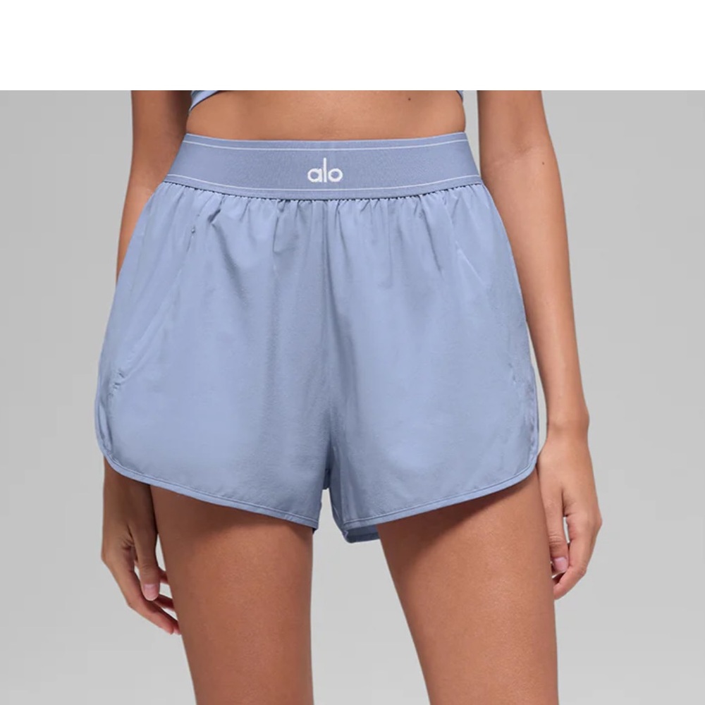 ALO Yoga Women's Light Blue Athletic Shorts